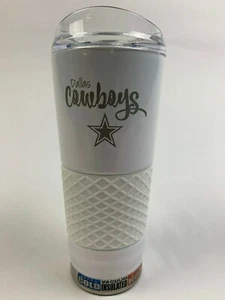 Vaso Dallas Cowboys 24 oz Acero Inoxidable Frío Caliente NFL Blanco Perla ¡NUEVO! - Imagen 1 de 3