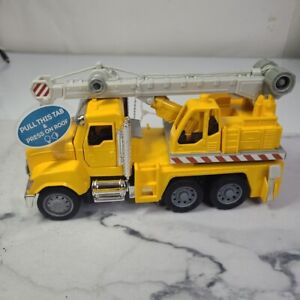 DRIVEN by Battat 7" Yellow Operational Crane Truck Vehicle Light Sounds NEW!