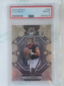 2023 Panini Mosaic CJ Stroud Rookie Card RC #292 PSA 8 Houston Texans NM-MT - Picture 1 of 2