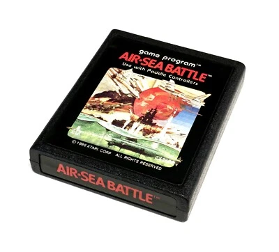 AIR-SEA BATTLE (Atari 2600, 1986) Rare  (White) Atari Logo & CX2602 - Image 1 of 4