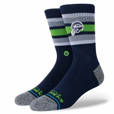 Nuevos Calcetines Stance NFL Infiknit Informales Backfield Seattle Seahawks L (9-13) Foto 1 de 3