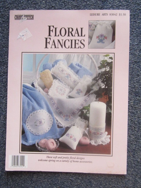 CROSS STITCH FLORAL FANCIES NO. 83042  GREAT  **MUST SEE ** - Image 1 of 1