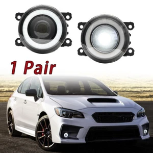 White LED Fog Light w/ Halo Ring DRL For 13-16 Subaru BRZ 15-21 WRX STI Impreza - Picture 1 of 13