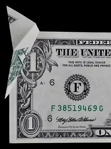 EXTERIOR MULTIPLE FOLD CUTTING ERROR $1 1993 FRN F38519469G High Grade - Picture 1 of 8