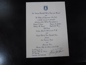 Fergie Jenkins Autograph Signed Auto Baseball Hall of Fame Invitation JSA Cubs - Picture 1 of 2
