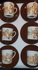 Kaffeetassen Teetassen 6 Stck. mit niederl. Motiven Beiers Porzellan - unbenutzt