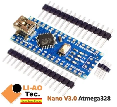 Nano V3.0 Controller Board CH340G Atmega328P Compatible Arduino Nano V3 CH340 - Immagine 1 di 4