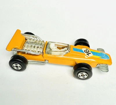 Vintage 1970 Matchbox Lesney Superfast Formula 1 - No. 34 - Orange # 16 - Toy - Image 1 of 4