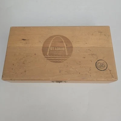 Antique Colt St Louis Bicentennial 1964-1966 Wood Display Case for Revolver VTG - Image 1 of 4