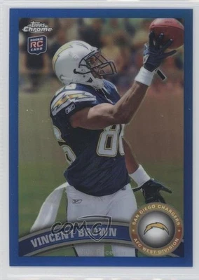 2011 Topps Chrome Blue Refractor /199 Vincent Brown #42 - Image 1 of 2