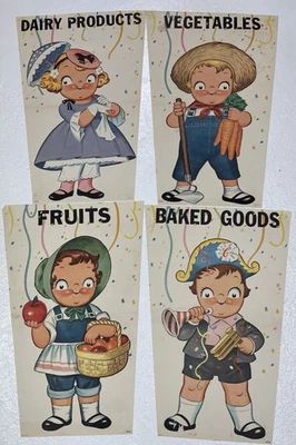 Rare Campbell Soup Kids Store Posters Advertisements 1957 26” Tall (4) - Image 1 of 4