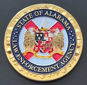 State of Alabama Law Enforcement Agency Challenge Coin Medal Investigations - Picture 1 of 2
