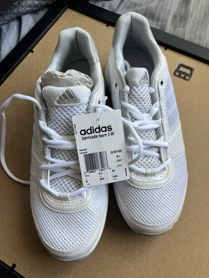 Tenis para mujer Adidas Barricade Team 3 W Q35155 blanco talla 8 EE. UU. Foto 1 de 4