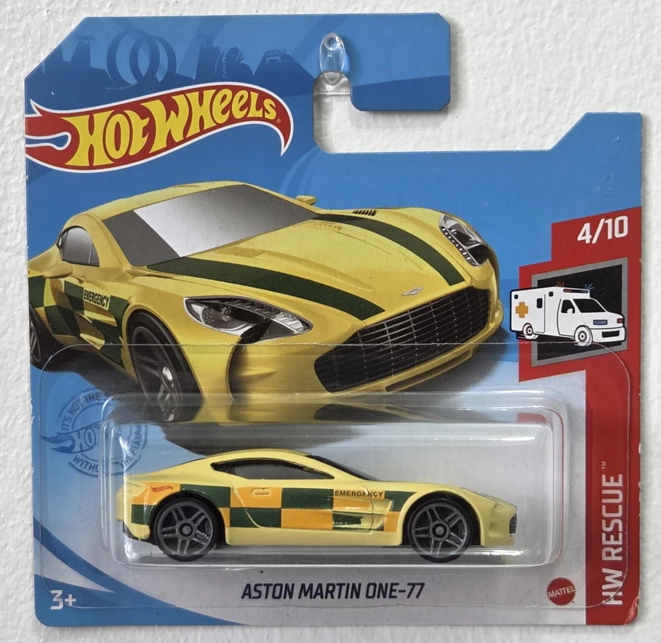 Aston Martin One-77 Hot Wheels. Nuevo modelo de coche de juguete coleccionable. Rescate HW. Foto 1 de 1