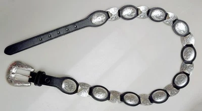 Precioso cinturón Western Concho vintage Tony Llama negro para mujer talla 34 Foto 1 de 4