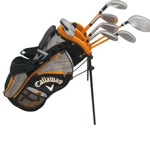 Callaway XJ Hot Junior Golf Set 1 & 3 Wood, 5 Hybrid, 7 & 9 Iron SW Putter + Bag - Picture 1 of 24