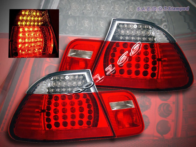 99-03 LUCES TRASERAS BMW E46 ROJO LED CUPÉ 2 PUERTAS 325 330 328 00 01 02  Foto 1 de 1