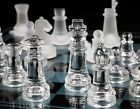 Crystal Glass Chessboard 32 pcs/Set Elegant Look Transparent Anti-shock Indoor