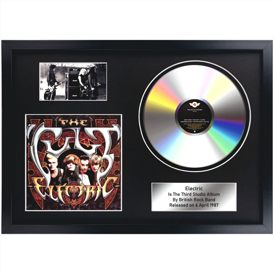 The Cult – Electric / CD / Rock Memorabilia / Souvenir in black frame / for fans - Image 1 of 4