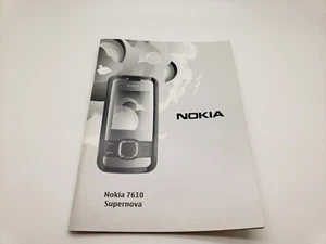 New English Nokia 7610 Supernova Mobile Phone User Guide Manual 3POSTUK - Zdjęcie 1 z 5