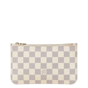 LOUIS VUITTON Damier Azur Neverfull PM Accessory Pouch LV Auth #4 - Picture 1 of 10