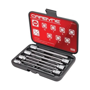 CARBYNE Metric Extra Long Hex Bit Socket Set - 7 Pieces, (3mm to 10mm Sizes),... - Picture 1 of 7