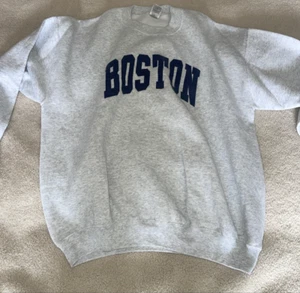 Men's gray fruit of loom BOSTON hooded sweatshirt size XXL! - Picture 1 of 3