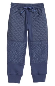 BURBERRY London Pebble Blue Timothie Monogram Quilted Joggers Kids Size 8 NWT - Picture 1 of 6