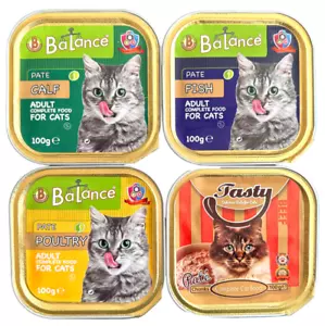 Mix Katzenfutter diverse Sorten Pastete Schalen 256 x 100g - Bild 1 von 1