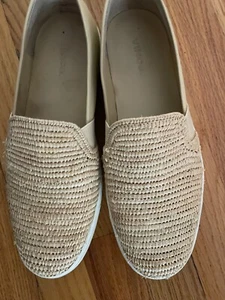 Vince Women's Blair Woven Front Slip-On Sneakers Natural Rafia Size 9 Worn Twice - Bild 1 von 6