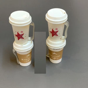 Lot 4 Soda Coffee cup Food drink ACCESSORIES For American Girl 18" Dolls gift #G - Picture 1 of 5