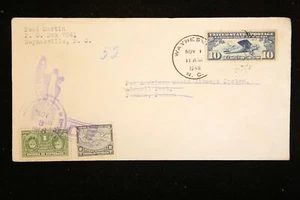 US COVER AIRMAIL TEST WAYNESVILLE NORTH CAROLINA TO PANAMA LARGER SIZE 4 X 7-1/2 - Picture 1 of 2