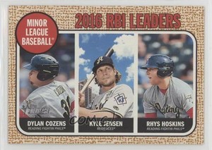 2017 Heritage Minor League Edition Leaders Rhys Hoskins Kyle Jensen Dylan Cozens