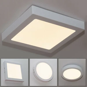 Plafoniera LED 18W resa 180W luce soffitto parete lampada rotonda quadrata 230V - Imagen 1 de 11