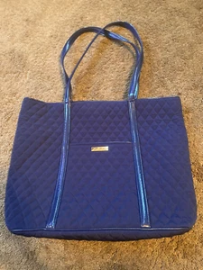 NEW VERA BRADLEY LAPIS BLUE LARGE TRIMMED VERA TOTE CLASSIC XL 15262-475540 - Picture 1 of 3