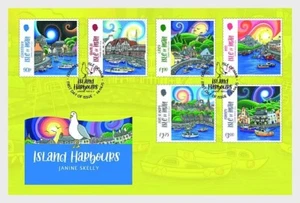 iom 2025 man Island Harbours Port St Mary Douglas Garlic River Laxey 6v FDC PJ - Picture 1 of 1