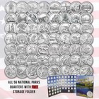 Complete Set Of America The Beautiful Quarters - 56 uncirculated Qtrs 2010-2021