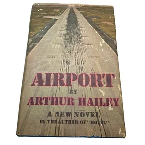 Airport by Arthur Hailey HCDJ 1968 Book Club Edition Novel - Imagen 1 de 9