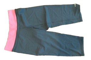 Champion Women's Athletic Capris Yoga Pants Size Small Black Pink - Picture 1 of 5
