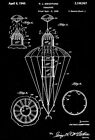 1940 - Fallschirm - Fallschirmspringen - P. J. Swofford - Patent Kunst Poster