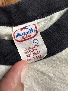 True Vintage 1980s Oak Ridge Boys Single Stitch Band Anvil Athletic Tag Ringer - Bild 1 von 14