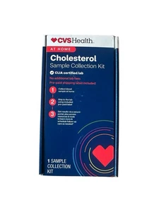 Kit de prueba de colesterol CVS en el hogar sin tarifas de laboratorio ni envío caducidad 5/2027 - Imagen 1 de 4