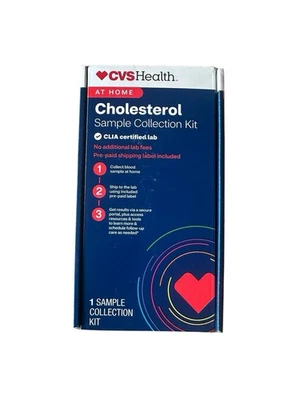 CVS Cholesterol Home Test Kit No Lab or Shipping Fees Exp 5/2027 - Image 1 of 4