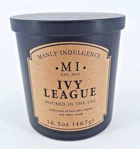 Manly Indulgence Ivy League 1 Wick 16.5 oz jar Candle - Picture 1 of 3