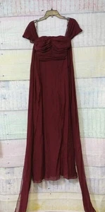 Abito donna Birdy grigio Cara in chiffon taglia US taglia XS - Foto 1 di 9
