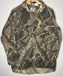 Vintage Mossy Oak Casual Button Down Shirt Hunting Outdoors Camouflage Sz L - Picture 1 of 4