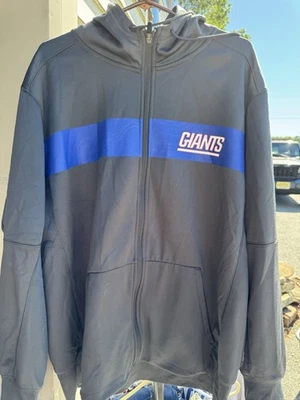 Sudadera con capucha Nike Dri-Fit NFL On Field New York Giants oficial para hombre XL cremallera completa Foto 1 de 2