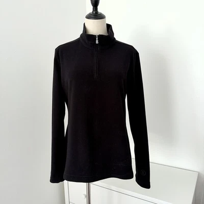 Bogner Women's Black Quarter-Zip Sweatshirt, size M - Image 1 of 4
