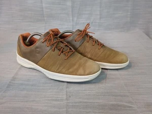FJ FootJoy Contour Casual Golf Shoes Mens Size 11.5N Brown Sneakers Spikeless - Picture 1 of 9