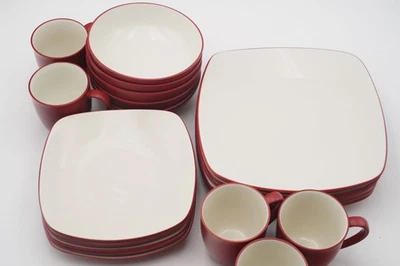 Noritake Colorwave Raspberry Cereal Bowl, Square Dinner/Salad Plate, Mug *SELECT - Image 1 of 4